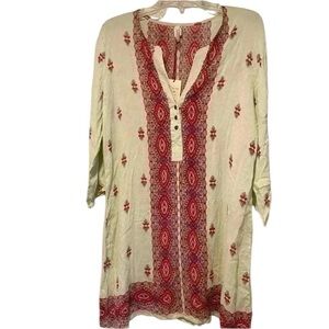 Anthropologie Women's Raga Boho Tunic Dress  viscose NEW size medium